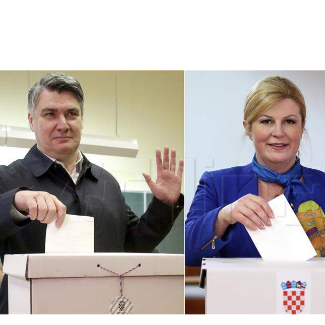 Hrvatska: Milanović i Grabar-Kitarović u drugom krugu predsjedničkih izbora