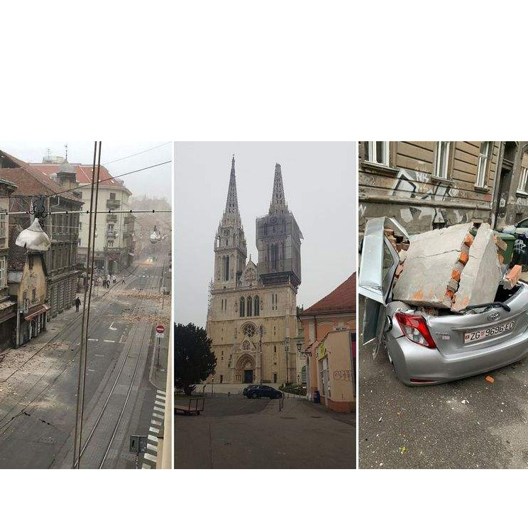 Dva snažna zemljotresa pogodila Hrvatsku, ogromne štete u Zagrebu, oštećena i katedrala 