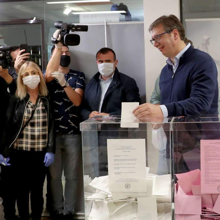Uvjerljiva pobjeda  Vučića na izborima u Srbiji