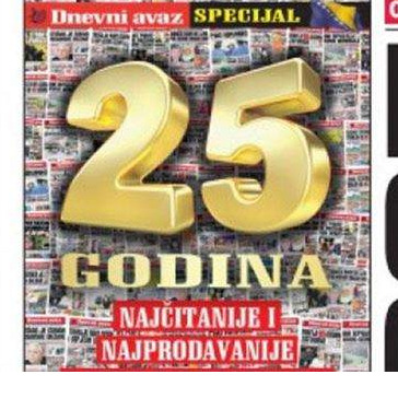 "Avaz" obilježava 25. godina od izlaska prvog broja 