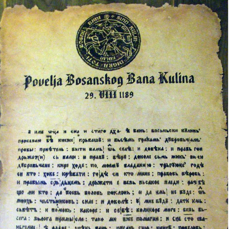 Povelja Kulina bana neupitno svjedoči kontinuitet bosanske državnosti i jezika 
