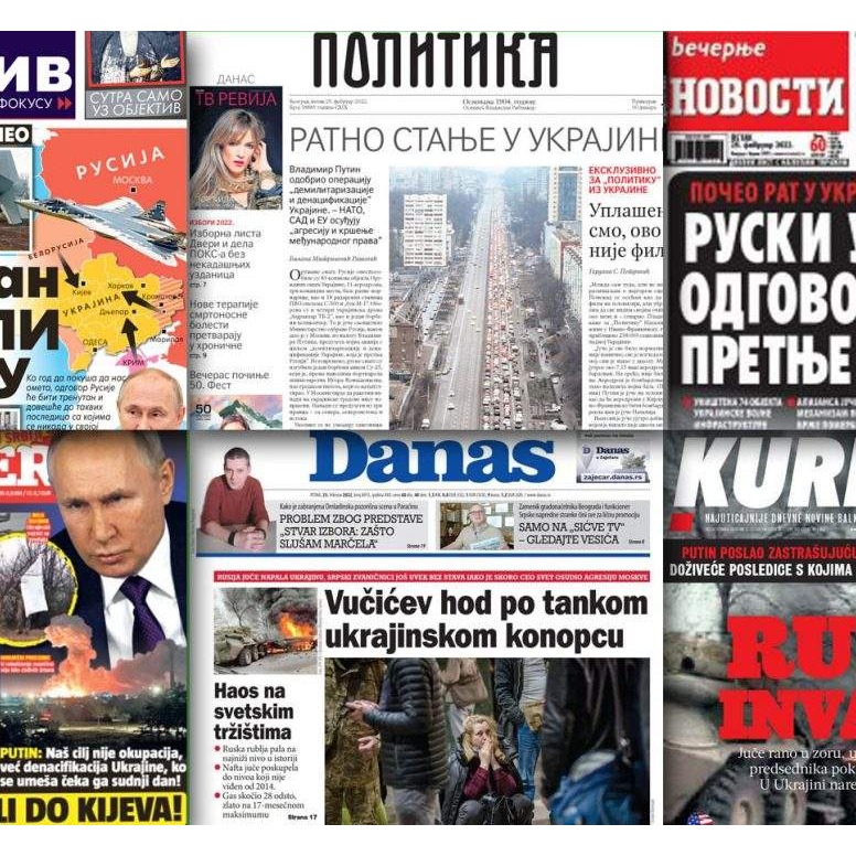 Srbijanski režimski mediji hvale Rusiju koja je „pregazila“ Ukrajinu