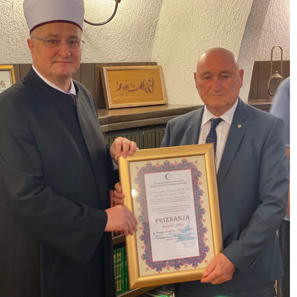 Svaka čast: Branko Roglić vakif godine Islamske zajednice u Hrvatskoj!