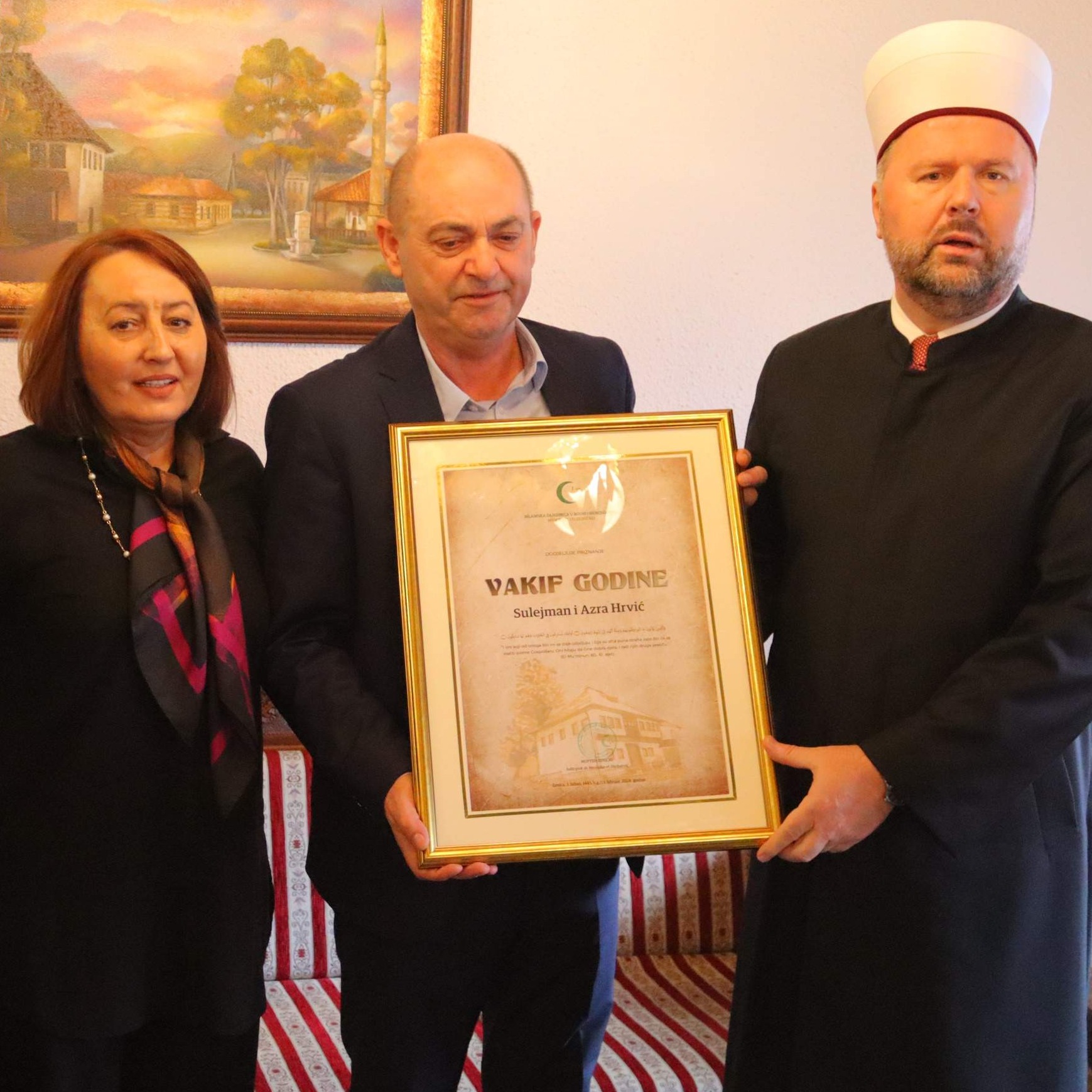 Sulejman i Azra Hrvić iz Tešnja - kupili zemljište na kojem je sagrađena imamska kuća