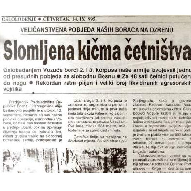 Prije 22 godine oslobođena Vozuća: Kako je slomljena kičma četnistva u „srpskom Staljingradu“