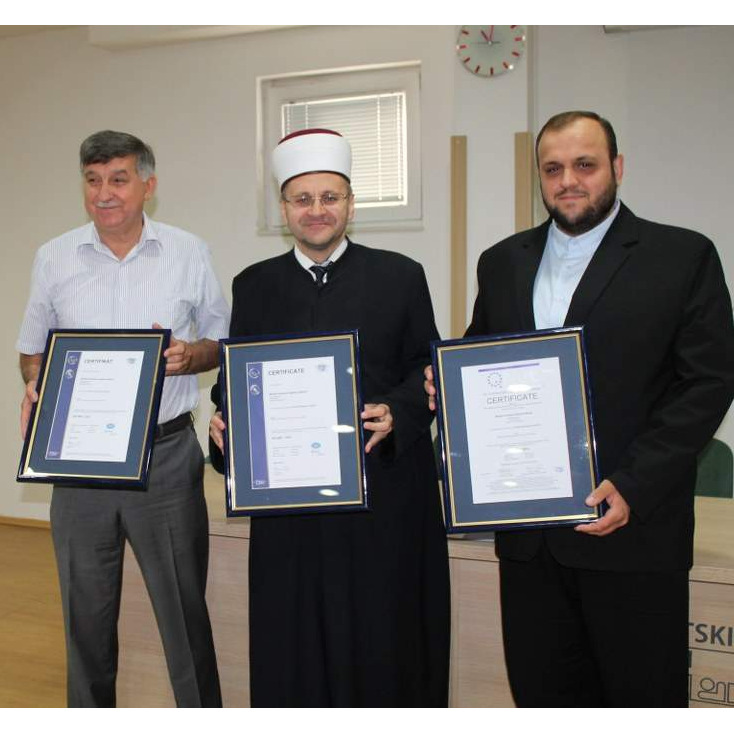 Medžlisu Islamske zajednice Mostar dodijeljen certifikat ISO standarda