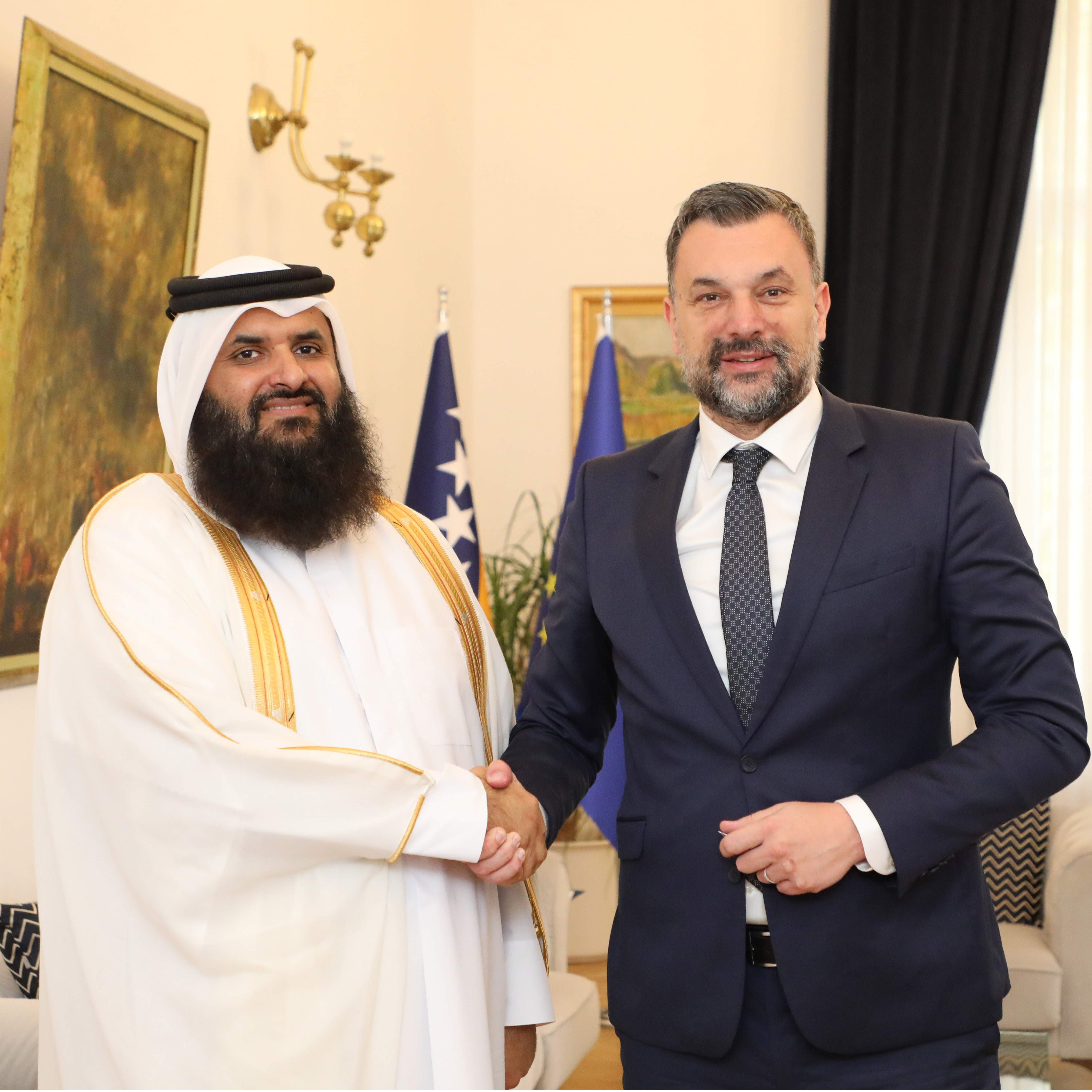 Ambasador Katara u Sarajevu: "Želimo reprezentaciji BiH daljnje uspjehe i pobjede"