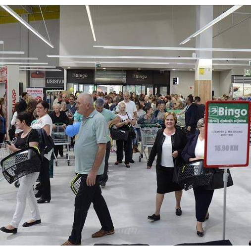 Mostar: Otvoren renovirani Bingo s 200 radnih mjesta