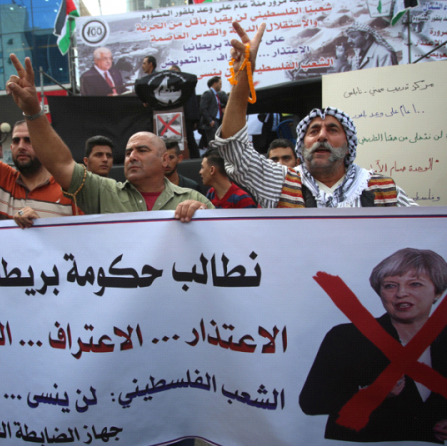 Stotine Palestinaca na protestima protiv Balfourove deklaracije