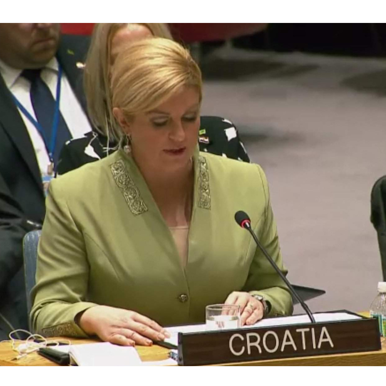Grabar-Kitarović: Suočili smo se s istinom, Hrvati priznaju zločine nekih njihovih sunarodnjaka