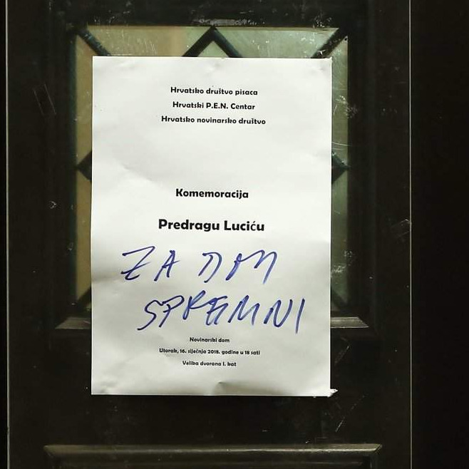 Skandal na Lucićevoj komemoraciji: Fašisti ne daju mira preminulom novinaru