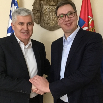 Beograd: Iznenadni susret Aleksandra Vučića i Dragana Čovića