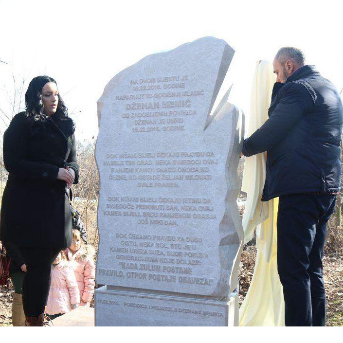 Spomenik Dženanu Memiću: Mjesto odakle je 2016. godine otišla čista duša