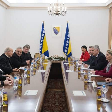 Čović i Izetbegović s predsjednikom Biskupske konferencije Austrije