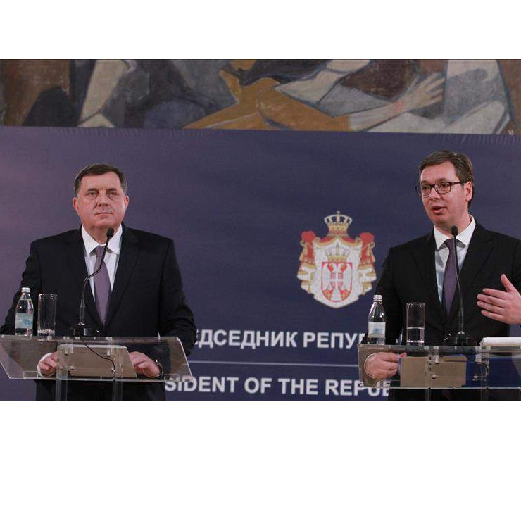 Dodik ponovo govorio protiv BiH, uz Vučićev blagoslov