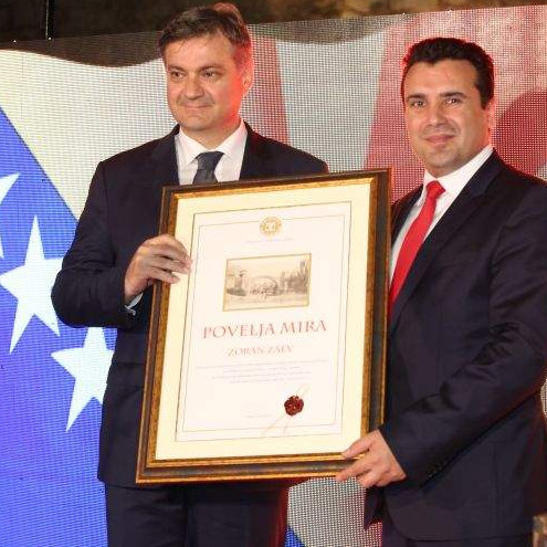 Zaevu uručena Mostarska povelja mira: Mir i stabilnost najmanje što građani očekuju
