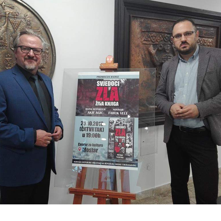 Gornji Vakuf: Sutra promocija knjige „Svjedoci zla“ Akifa Agića i Faruka Vele 