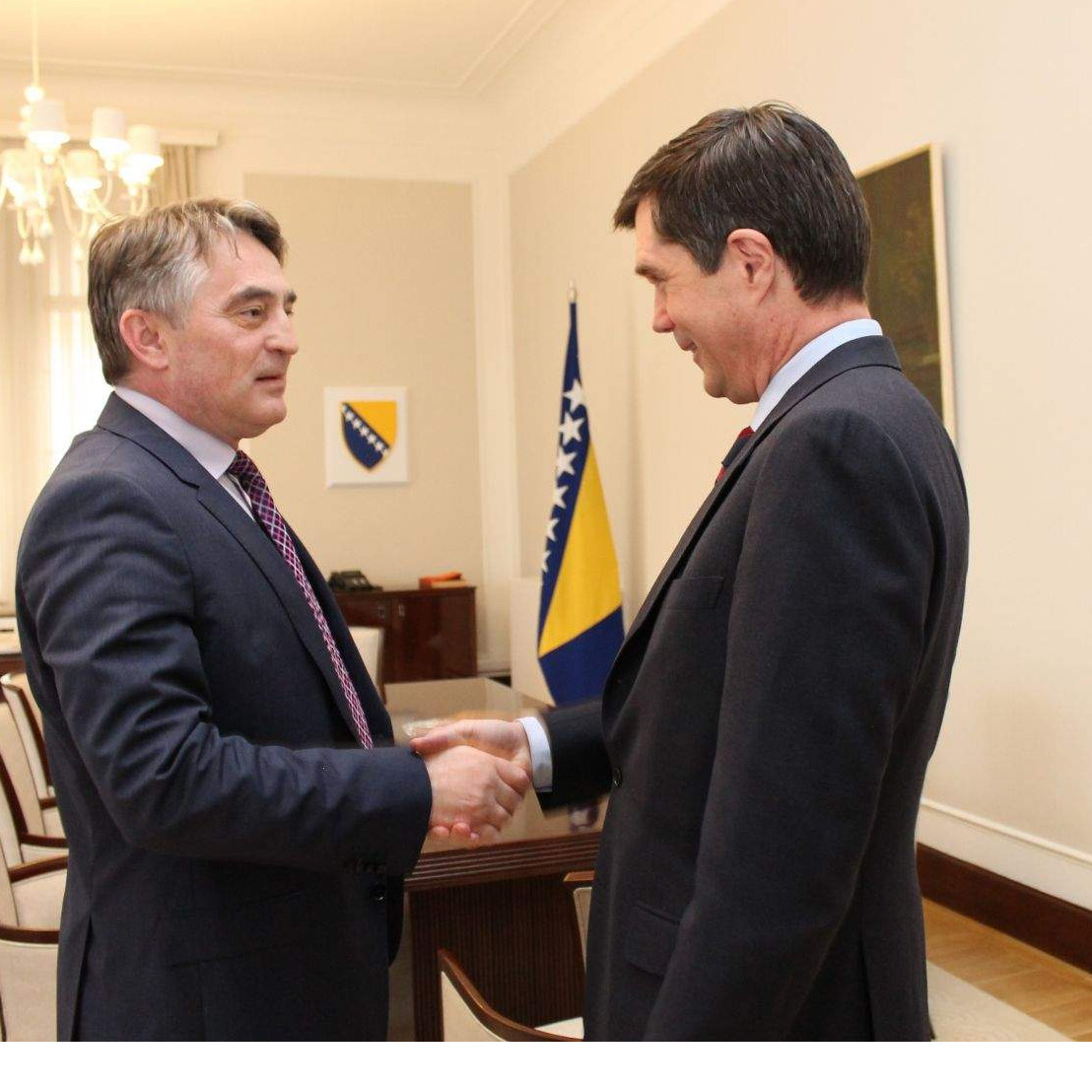 Komšić i Izetbegović s Nelsonom o strateškom prijateljstvu BiH i SAD