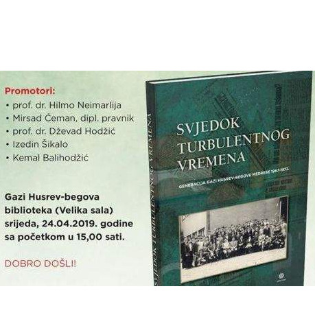 Prva promocija monografije Svjedok turbulentnog vremena