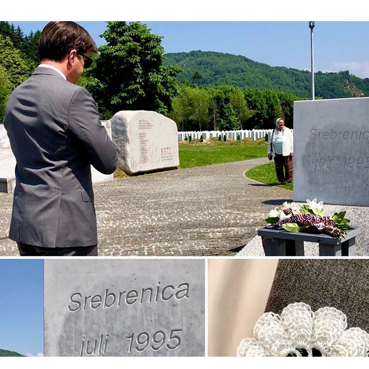 Američki ambasador se poklonio žrtvama genocida u Srebrenici
