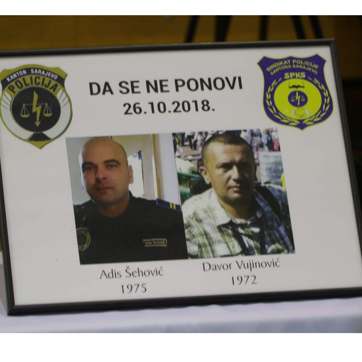 Godišnjica ubistva sarajevskih policajaca Adisa i Davora