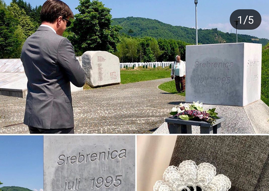 Američki ambasador se poklonio žrtvama genocida u Srebrenici