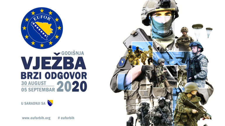 U vježbi 'Brzi odgovor 2020' učestvovat će predstavnici 20 država