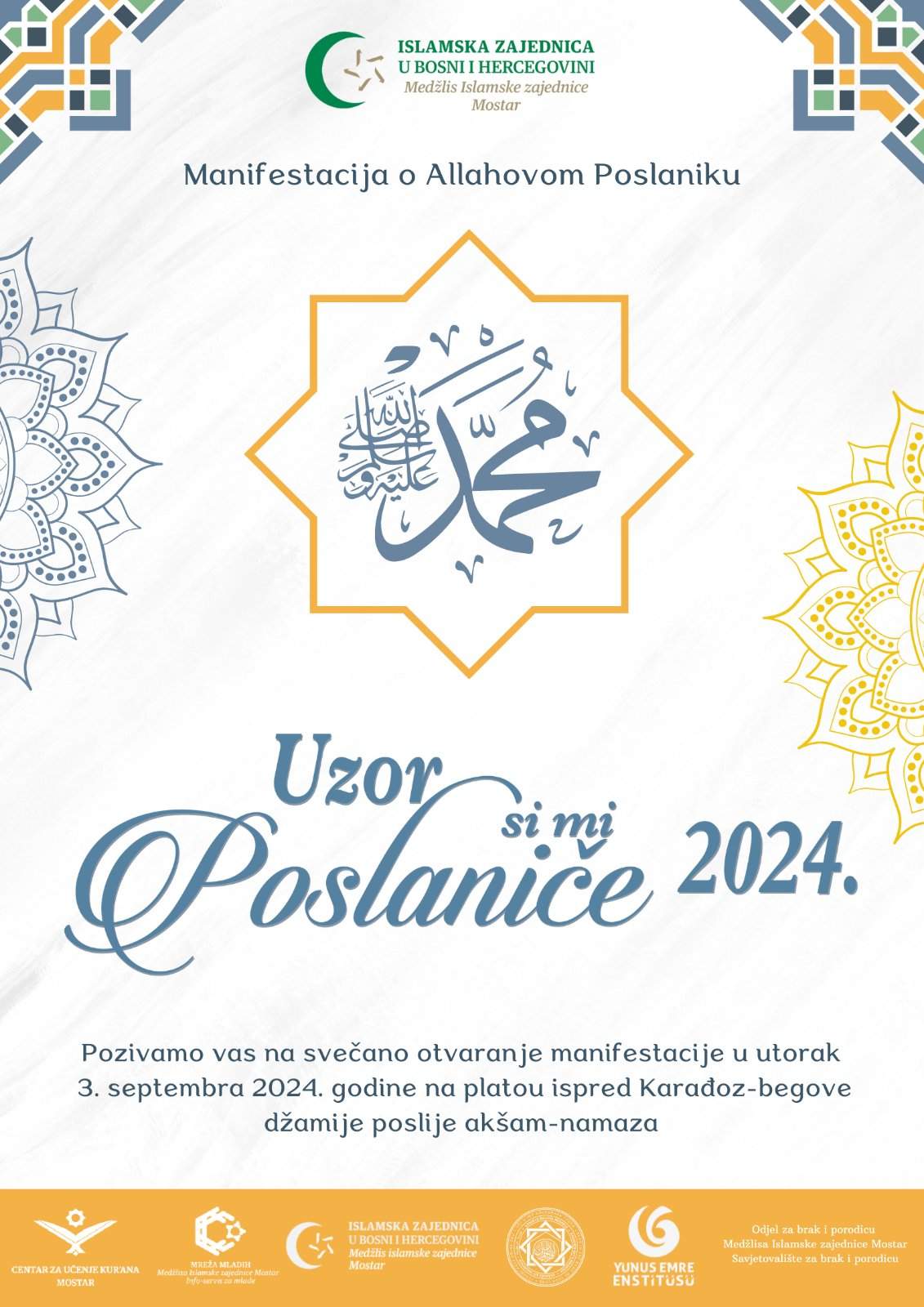 Počinju programi manifestacije „Uzor si mi, Poslaniče“ 2024.