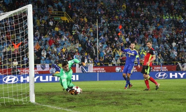 Oproštaj od kvalifikacija: Reprezentacija BiH poražena od Belgije u 'golijadi' na Grbavici