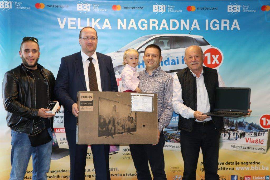 Uručene nagrade dobitnicima drugog kruga nagradne igre BBI Banke i Mastercarda