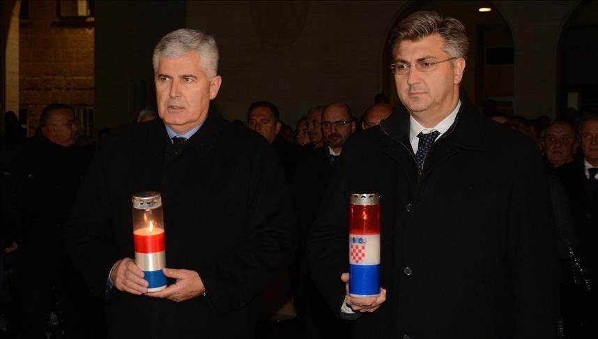 Plenković i Čović zapalili svijeće u Mostaru