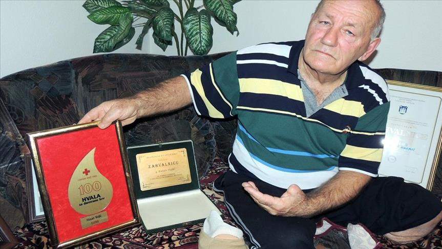  Ratni vojni invalid Hasan Vojić 103 puta donirao krv