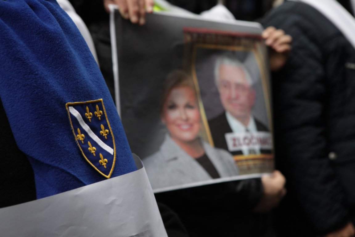 Protesti u Sarajevu zbog dolaska Kolinde Grabar-Kitarović