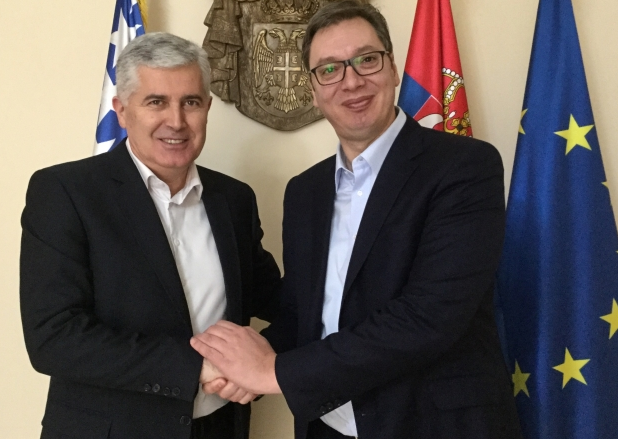 Beograd: Iznenadni susret Aleksandra Vučića i Dragana Čovića