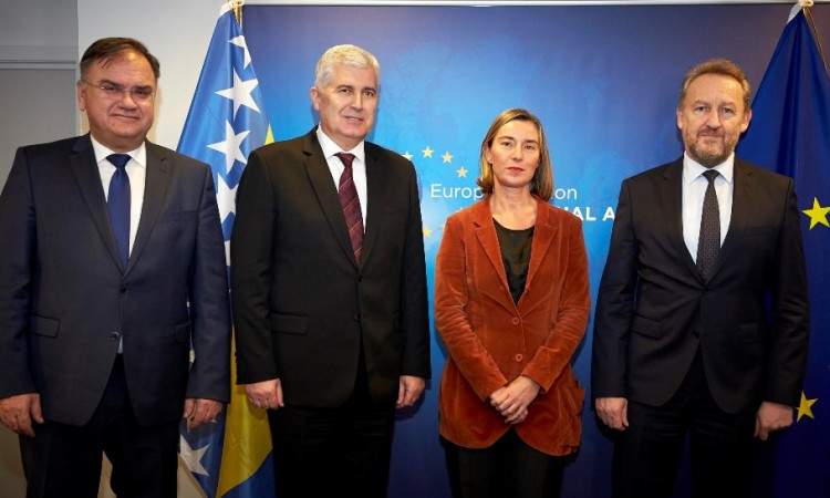 Brisel: Mogherini s članovima Predsjedništva Bosne i Hercegovine