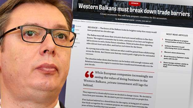 Vučić: Moja zemlja je platila visoku cijenu za ekstremni nacionalizam